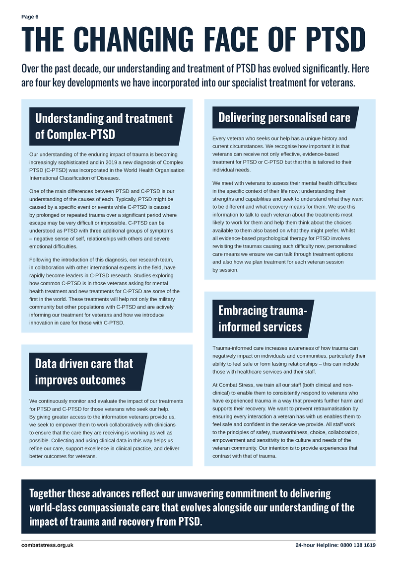 Combat Stress Newspaper - Autumn 2025