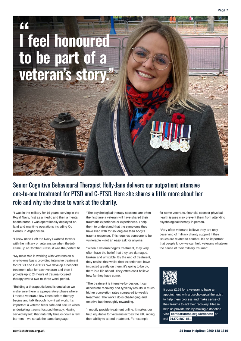 Combat Stress Newspaper - Autumn 2025