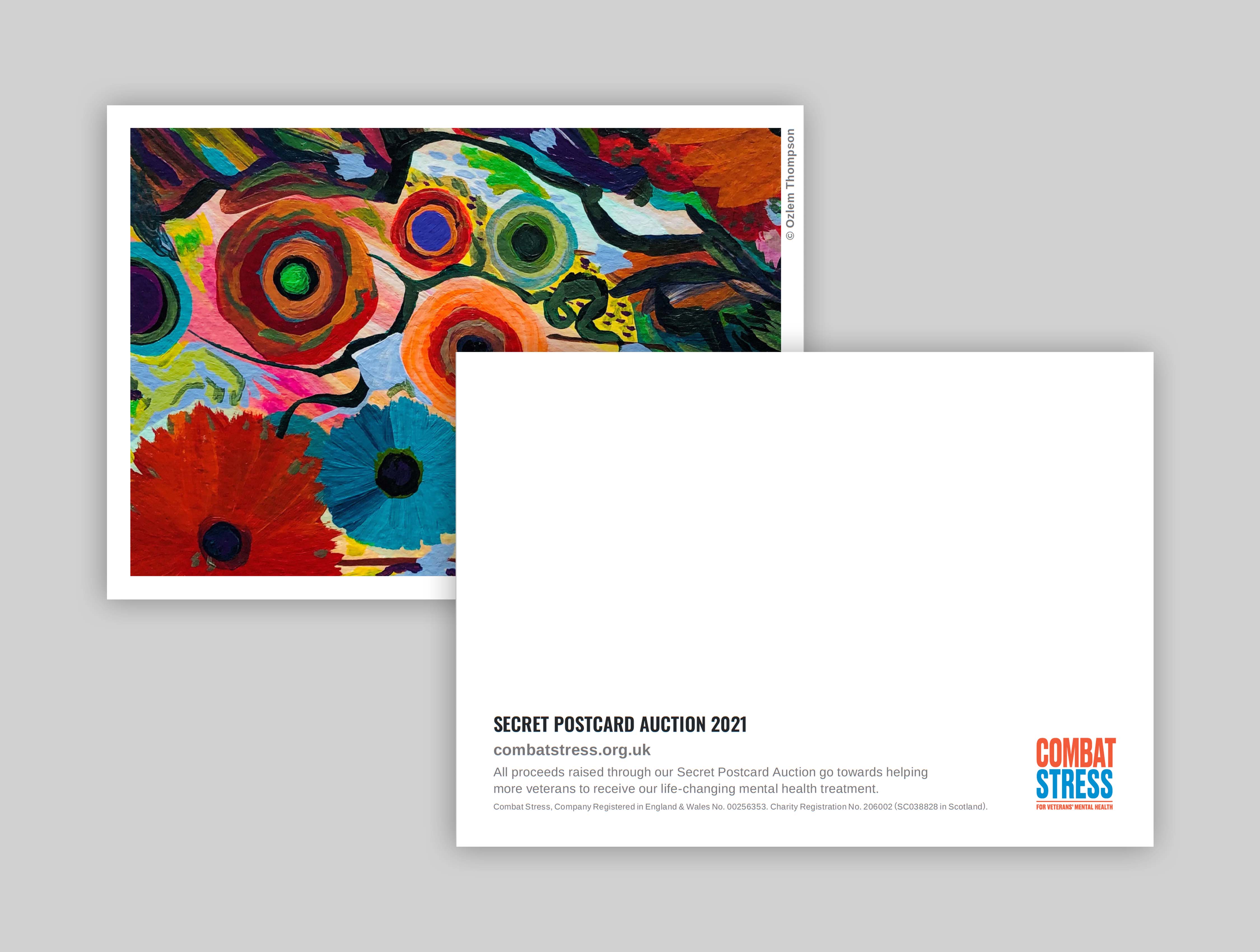 Postcard Secret Secret Postcard Auction 2021 - 50 Card Boxset | Combat Stress Trading Ltd