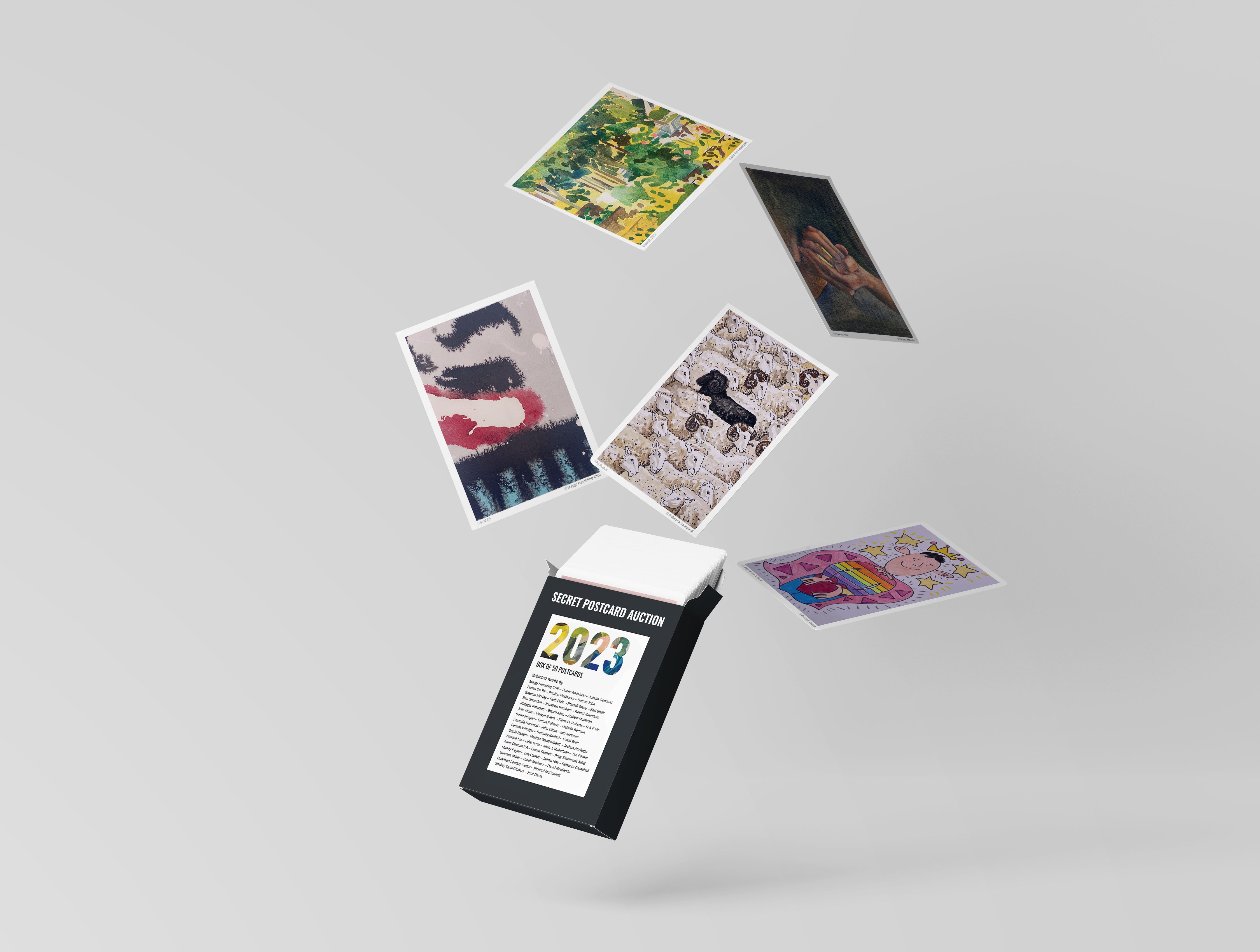 Postcard Secret Secret Postcard Auction 2023 - 50 Card Boxset | Combat Stress Trading Ltd